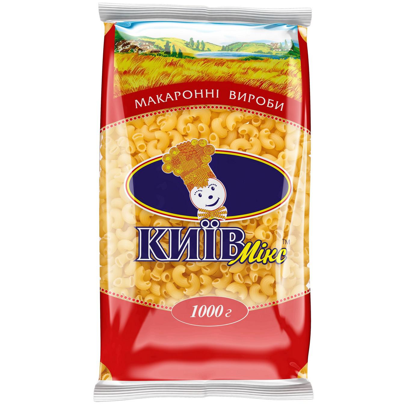 МАКАРОННІ ВИРОБИ РІЖКИ 1кг КИЕВ МИКС